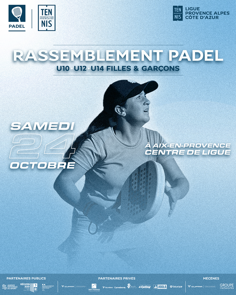 REPRISE DES RASSEMBLEMENTS PADEL U10 / U12 / U14 !
