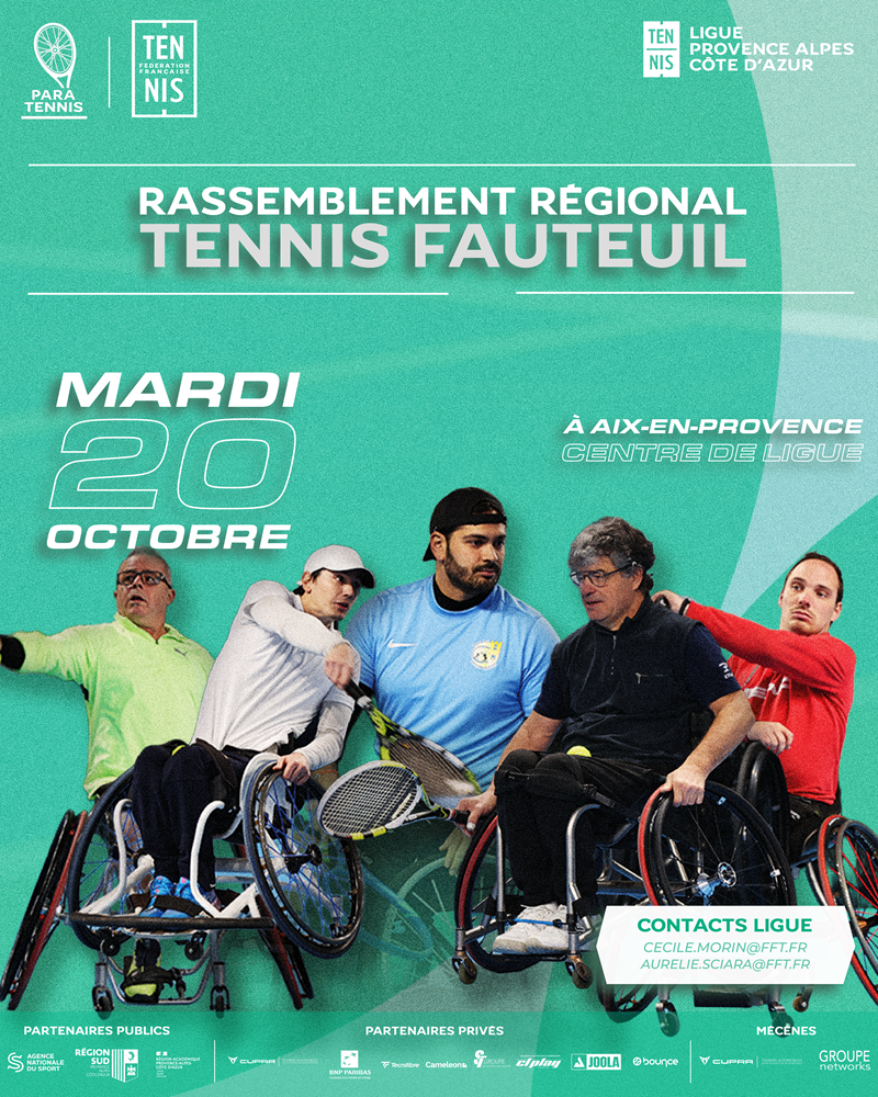 RASSEMBLEMENT TENNIS FAUTEUIL À LA LIGUE EN OCTOBRE !