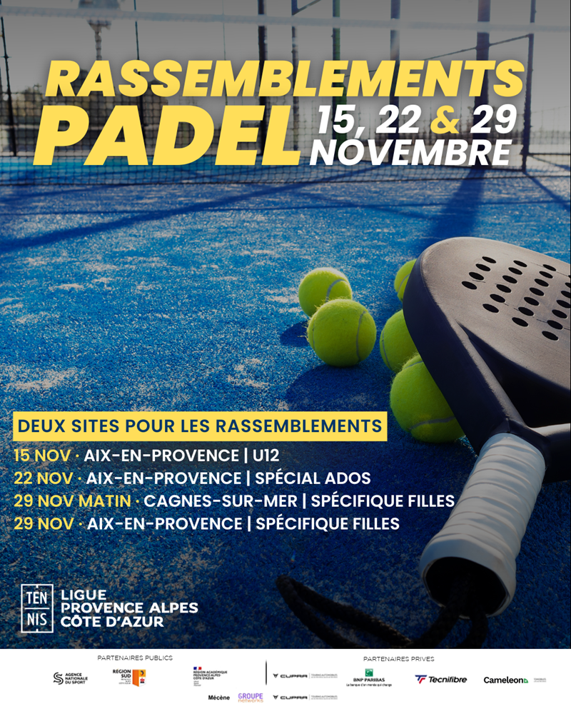 🎾 Reprise des Rassemblements Padel 2025/2026 !